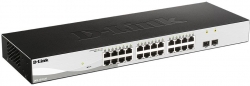 Коммутатор D-Link DGS-1210-26/F1A 24G 2SFP настраиваемый