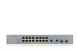 Коммутатор Zyxel GS1350-18HP-EU0101F 16G 16PoE+ 250W управляемый