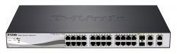Коммутатор D-Link DES-1210-28P/C2A 24x100Mb 2G 24PoE 193W управляемый