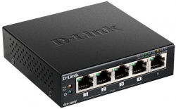 Коммутатор D-Link DES-1005P/B1A 5x100Mb 4PoE 60W неуправляемый