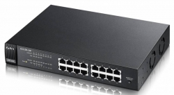 Коммутатор Zyxel ES1100-16P ES1100-16P-EU0102F 16x100Mb 8PoE 60W неуправляемый