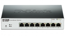 Коммутатор D-Link DGS-1100-08P/B1A 8G 8PoE 64W настраиваемый