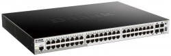 Коммутатор D-Link DGS-1510-52XMP/A1A 48G 4SFP+ 48PoE 370W настраиваемый
