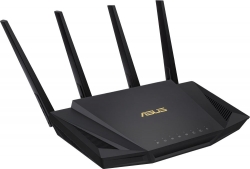 Роутер беспроводной Asus RT-AX58U AX3000 10/100/1000BASE-TX черный