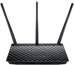 Роутер беспроводной Asus RT-AC53 AC750 10/100/1000BASE-TX черный