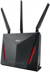 Роутер беспроводной Asus RT-AC86U AC2900 10/100/1000BASE-TX/4G ready черный