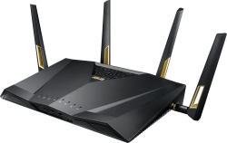 Роутер беспроводной Asus RT-AX88U AX6000 10/100/1000BASE-TX/4G ready черный