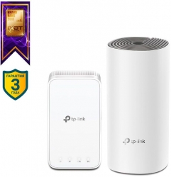 Бесшовный Mesh роутер TP-Link Deco E3 (DECO E3(2-PACK)) AC1200 10/100BASE-TX белый (упак.:2шт)