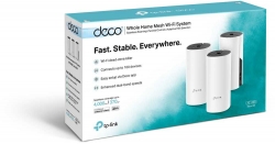 Бесшовный Mesh роутер TP-Link Deco M4 (DECO M4(3-PACK)) AC1200 10/100/1000BASE-TX белый (упак.:3шт)