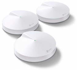 Бесшовный Mesh роутер TP-Link Deco M9 Plus (DECO M9 PLUS(3-PACK)) AC2200 10/100/1000BASE-TX (упак.:3шт)