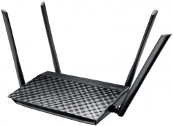 Роутер беспроводной Asus RT-AC1200 AC1200 10/100BASE-TX черный