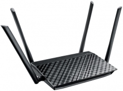 Роутер беспроводной Asus RT-AC1200 AC1200 10/100BASE-TX черный