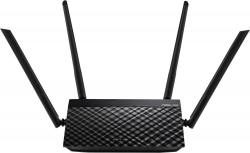 Роутер беспроводной Asus RT-AC51 AC750 10/100BASE-TX черный
