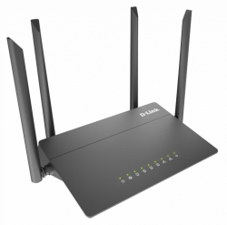 Роутер беспроводной D-Link DIR-822 (DIR-822/RU/R1) AC1200 10/100BASE-TX черный