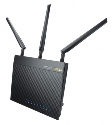Роутер беспроводной Asus RT-AC66U AC1750 10/100/1000BASE-TX/4G ready черный