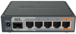 Роутер MikroTik hEX S (RB760IGS) 10/100/1000BASE-TX черный