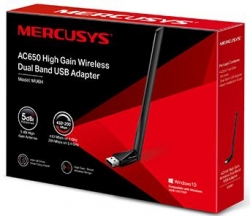 Сетевой адаптер WiFi Mercusys MU6H AC650 USB 2.0 (ант.внеш.несъем.) 1ант.