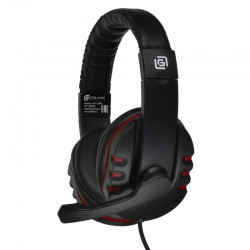 Наушники с микрофоном Oklick HS-L380G Abbadon черный/красный