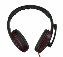 Наушники с микрофоном Oklick HS-L380G Abbadon черный/красный