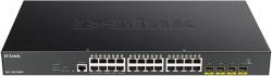 Коммутатор D-Link DGS-1250-28XMP DGS-1250-28XMP/A1A 24G 4SFP+ 24PoE 370W настраиваемый