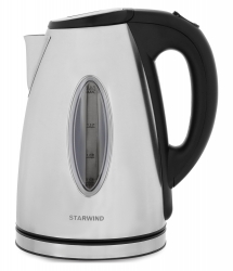 Чайник электрический Starwind SKS3001 серебристый/черный