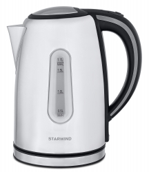 Чайник электрический Starwind SKS4002 серебристый/черный