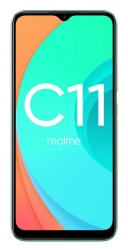 Смартфон Realme C11 32Gb 2Gb зеленый моноблок 3G 4G 2Sim 6.52 720x1600 Android 10 12Mpix WiFi GPS GSM900/1800 GSM1900 MP3