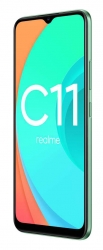 Смартфон Realme C11 32Gb 2Gb зеленый моноблок 3G 4G 2Sim 6.52 720x1600 Android 10 12Mpix WiFi GPS GSM900/1800 GSM1900 MP3