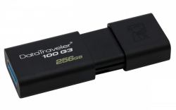 Флеш Диск Kingston 256Gb DT 100 G3 DT100G3/256GB USB3.0 черный
