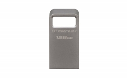 Флеш Диск Kingston 128Gb DT Micro 3.1 DTMC3/128GB USB3.1 серебристый