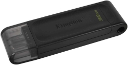 Флеш Диск Kingston 64Gb DT 70 DT70/64GB USB3.0 черный