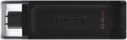 Флеш Диск Kingston 32Gb DT 70 DT70/32GB черный
