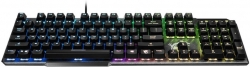 Клавиатура MSI GK50 ELITE RU механическая черный USB Multimedia for gamer LED (подставка для запястий)