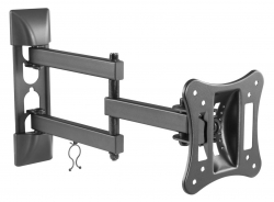 Кронштейн для телевизора Ultramounts UM 895 черный 13 -27 макс.15кг настенный поворотно-выдвижной и наклонный