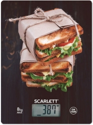 Весы кухонные электронные Scarlett SC-KS57P56 рисунок/сэндвичи